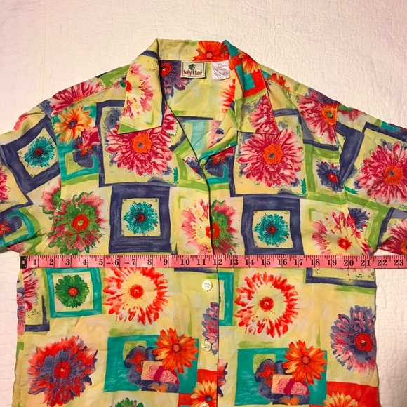 Holly Lane 2pc Top Crop Pants Cruise Colorful L - Picture 3 of 8